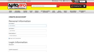 
                            1. Create New Customer Account - Autopro