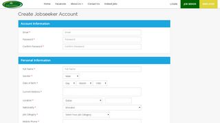 
                            9. Create New Jobseeker Account at Jobcentre.mw