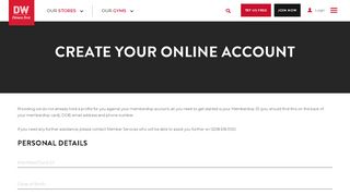 
                            5. Create online account | DW Fitness First Group