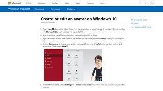 
                            6. Create or edit an avatar on Windows 10 - support.microsoft.com