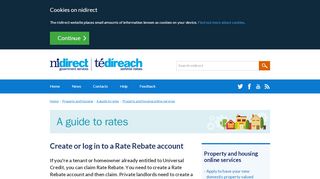 
                            2. Create or log in to a Rate Rebate account | nidirect