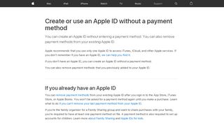 
                            5. Create or use an Apple ID without a payment method
