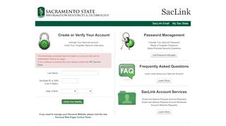 
                            5. Create or Verify Your Account - SacLink