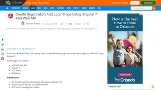 
                            9. Create Registration And Login Page Using Angular 7 And Web API