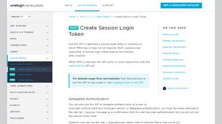 
                            4. Create Session Login Token API - OneLogin API