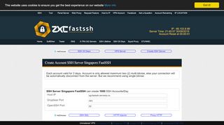 
                            4. Create SSH Account for SSH Server Singapore FastSSH ...