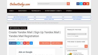 
                            9. Create Yandex Mail | Sign Up Yandex.Mail | Yandex Mail ...