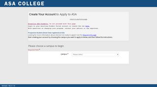 
                            10. Create Your Account to Apply to ASA - Portal