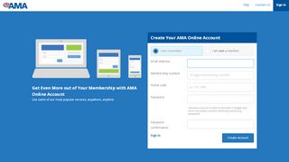 
                            9. Create Your AMA Online Account