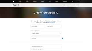 
                            9. Create Your Apple ID - Apple