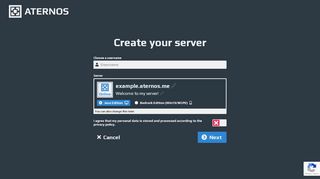 
                            4. Create your server | Aternos | Free Minecraft Server