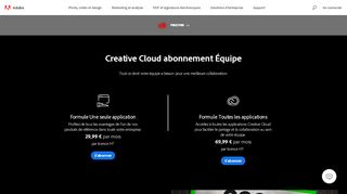 
                            1. Créatifs | Creative Cloud abonnement Équipe - adobe.com