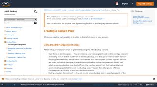 
                            7. Creating a Backup Plan - AWS Backup