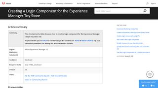 
                            1. Creating a Login Component for the Experience Manager Toy Store