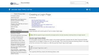 
                            2. Creating a Login Page - Alpha Anywhere Documentation