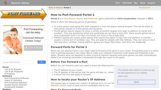 
                            7. Creating a Port Forward in Your Router for Portal 2 - Port Forwarding