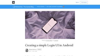 
                            2. Creating a simple Login UI in Android - Noteworthy - The Journal Blog