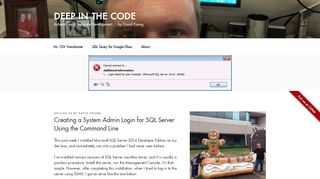 
                            3. Creating a System Admin Login for SQL Server Using the Command ...