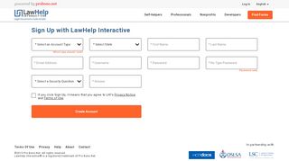 
                            3. creating an account with LawHelp Interactive