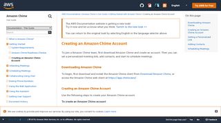 
                            5. Creating an Amazon Chime Account - Amazon Chime