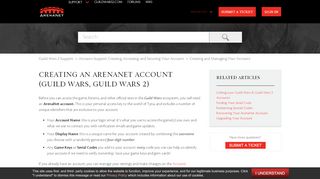 
                            9. Creating an ArenaNet Account (Guild Wars, Guild Wars 2 ...