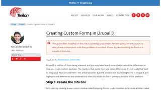 
                            7. Creating Custom Forms in Drupal 8 | Trellon