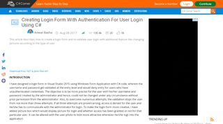 
                            8. Creating Login Form With Authentication For User Login ...