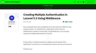 
                            2. Creating Multiple Authentication in Laravel 5.5 Using ...