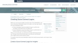 
                            2. Creating Zuora Connect Logins - Zuora