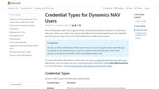 
                            6. Credential Types for Dynamics NAV Users - docs.microsoft.com