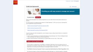 
                            3. Credit Card Agreements - Dillard's Card Services - Wells Fargo