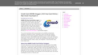 
                            3. Credit Card ANWB Inloggen | ICS Visa Card Online | Mijn ...