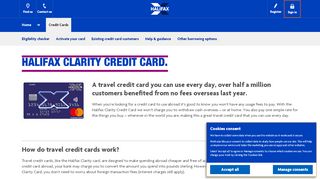 
                            3. Credit Card for Travel | Clarity Credit Card | Halifax UK
