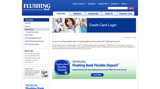 
                            4. Credit Card Login - Flushing Bank