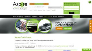 
                            6. Credit Card Services | Aspire Federal Credit Union …