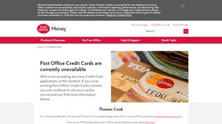 
                            10. Credit Cards | Post Office Money®