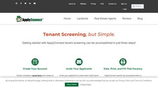 
                            8. Credit Check for Landlords - applyconnect.com