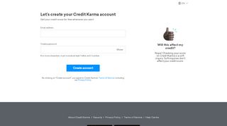 
                            2. Credit Karma - Signup