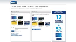 
                            5. Credit Services at Lowe's: Consumer, Business, Credit Cards