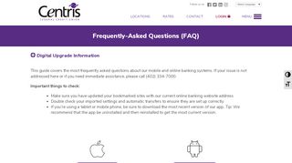 
                            4. Credit Union FAQ's & Answers | Centris Federal Credit Union