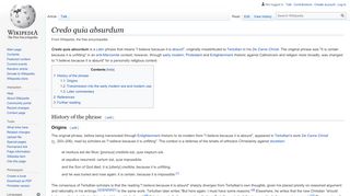 
                            9. Credo quia absurdum - Wikipedia