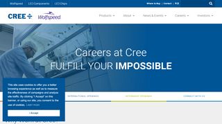 
                            1. Cree Careers | Cree, Inc.