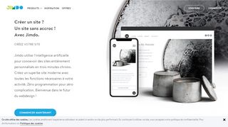 
                            5. Créez votre site web facilement - 100% Adaptatif - Jimdo