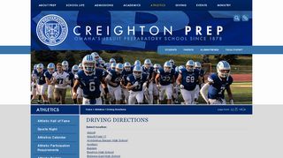 
                            5. Creighton Prep: Driving Directions - Creighton Prep: BASH
