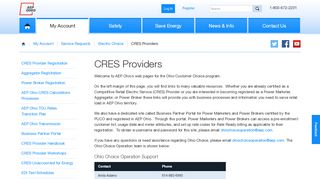 
                            1. CRES Providers - AEP Ohio