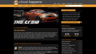 
                            8. Crew, The Trainer | Cheat Happens PC Game …