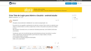 
                            4. Criar Tela de Login para Admin e Usuário - android …