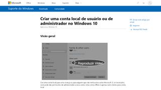 
                            8. Criar uma conta local de usuário ou de administrador no ...