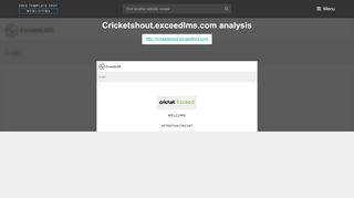 
                            2. Cricket Shout Exceedlms. Login or Register : Cricket