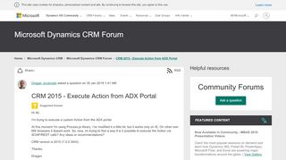 
                            4. CRM 2015 - Execute Action from ADX Portal - Microsoft Dynamics ...